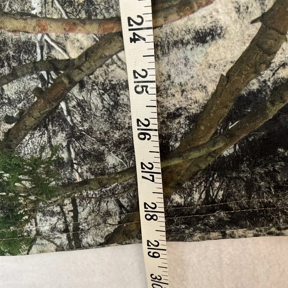 Mossy Oak Mens Birch Forest Camo 1/4 Zip Fleece Pullover Large 42-44‎ Hunting